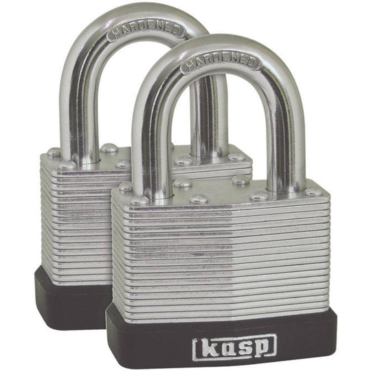 Kasp K13040D2 Hänglås 40 mm Silver Nyckel