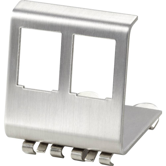 DIN-skena-adapter 2-fasig Renkforce Renkforce Vit, Rostfritt stål