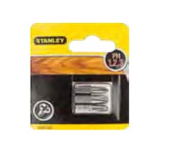 Stanley STA61023-XJ, 3 styck, Phillips, PH1/2/3, 2,5 cm, Hexagonal