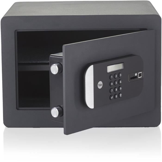 YALE -YSFM/250/EG1 - Biometriskt högsäkerhetsskåp (Certifierad SKG) - hushållsformat H.25 x B.35 x D.30 cm (18 -6 L)