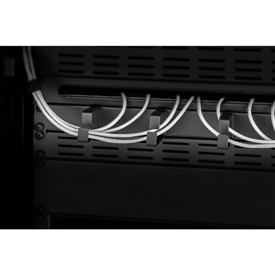 Renkforce RF-3429148 19 tum Nätverksskåp-kabelhållare 1 U Svart