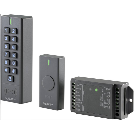 Sygonix SY-4500816 Kodlås Ytmontering 12 V/DC IP65 (grundenhet) med upplyst knappsats