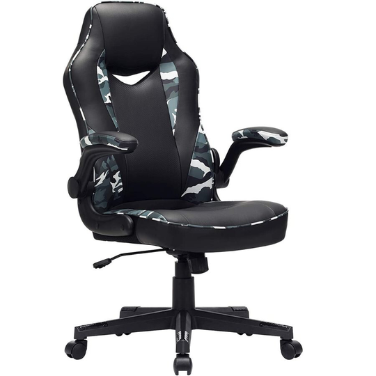 Nancy s Gate Stol - Ergonomisk kontorsstol - kontorsstol för vuxna - Svart - 75 x 64 x (110-120) cm (L x B x H)
