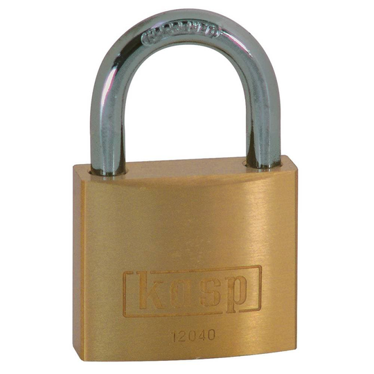 Kasp K12020 Hänglås 20 mm Guldgul Nyckel