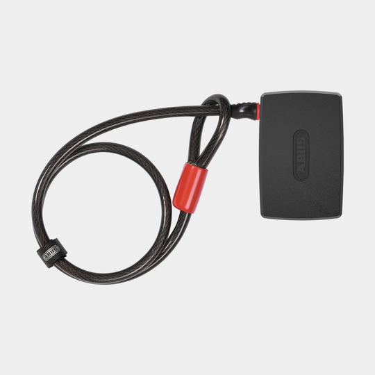 Larm ABUS Alarmbox 2.0, svart + Låsvajer ABUS ACL 12/100, 100 cm, Ø12 mm