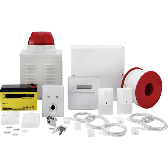 ABUS Larmsystem-set Terxon SX AZ4301 Larmzoner 8x trådbundna, 1x sabotagezon