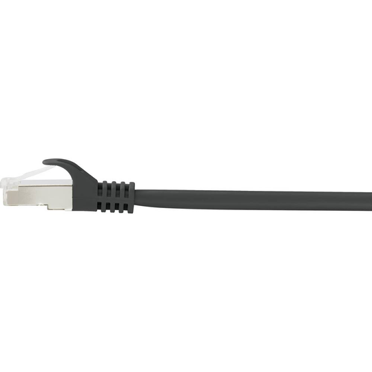Renkforce RF-4732880 RJ45 Nätverk Anslutningskabel CAT 5e F/UTP 1.00 m Svart med låsskydd