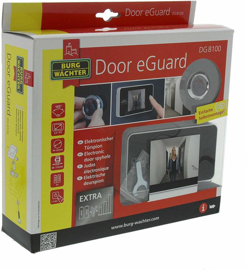Elektroniskt dörröga från Burg Wächter Door eGuard DG 8100 3.2" Display / Digitalt titthål