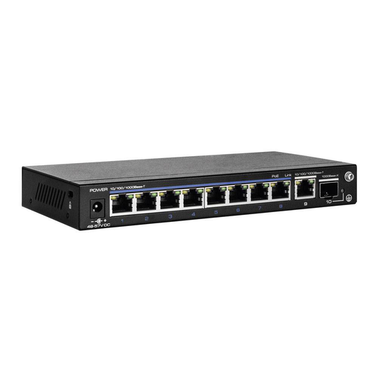 ABUS ITAC10110 Nätverks-switch 8 Port PoE-funktion