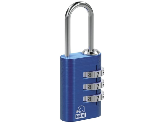 Basi 6170-4000-BLAU Kuffertlås 21 mm Blå Kombinationslås