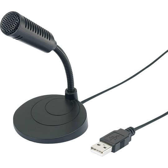 Renkforce UM-80 USB-mikrofon Sladd inkl. kabel