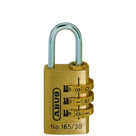 Abus 165/30 30mm kombinationshänglås 0027321, guld, 30 - 35019