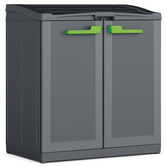Keter Källsorteringsskåp Moby Compact Recycling System grå 100 cm