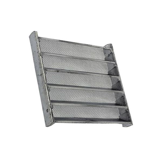 Habo 117 Ventilgaller aluminium, 150x150 mm