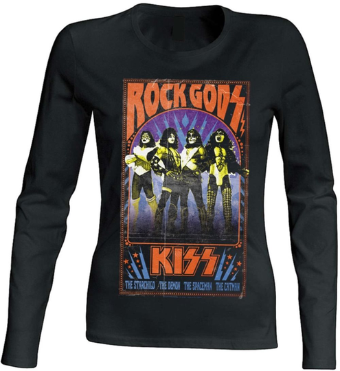 Kiss - Rock Gods Women Long Sleeve T-Shirt