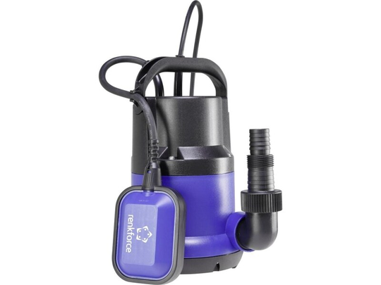 Renkforce 1519492 Dykpumpe/pumpe til klart vand med jordstik 6000 l/h 6 m