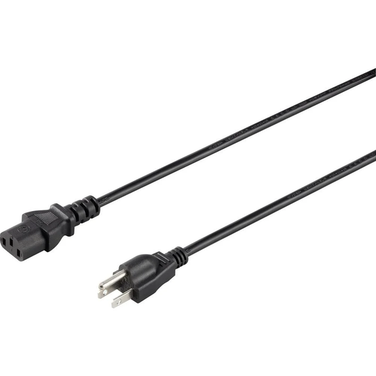 Sygonix SY-5042706 IEC Anslutningskabel Svart 2.00 m