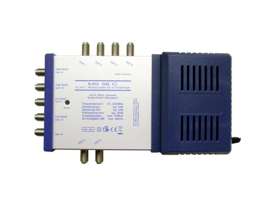 Renkforce MS56C SAT-multikontakt Indgange (multikontakt): 5 (4 sat/1 jord) Deltagerantal: 6 Quad-LNB-egnet