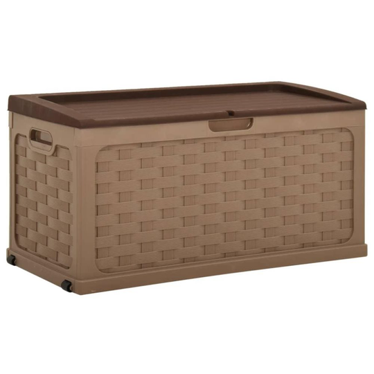 Dynbox 335 liter brun PP