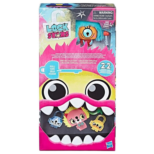 LOCK STARS - Megapack med 4 exklusiva hänglås + 4 minis - Slumpmässig modell - Samlar minifigurer