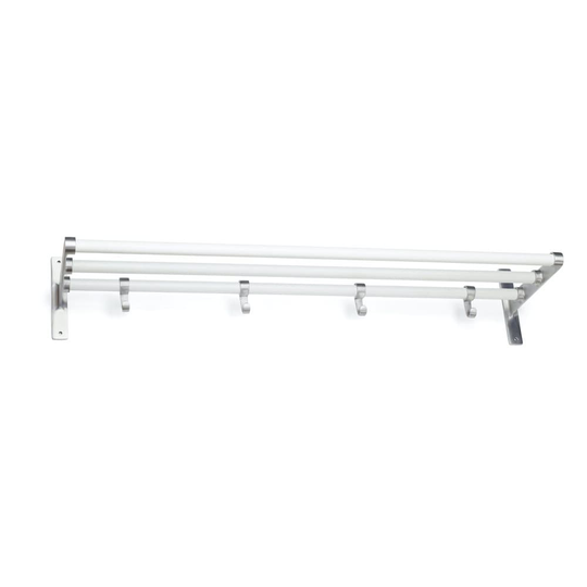 Hatthylla Elegant Alu/Vit 600mm Habo