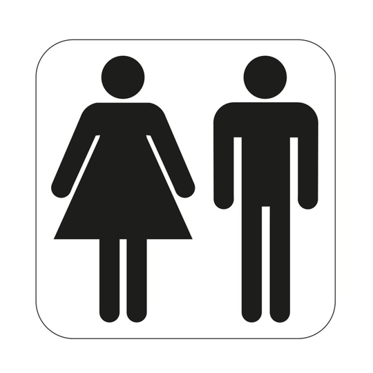 Symbol Wc Herr/Dam 80x80 mm SB Habo