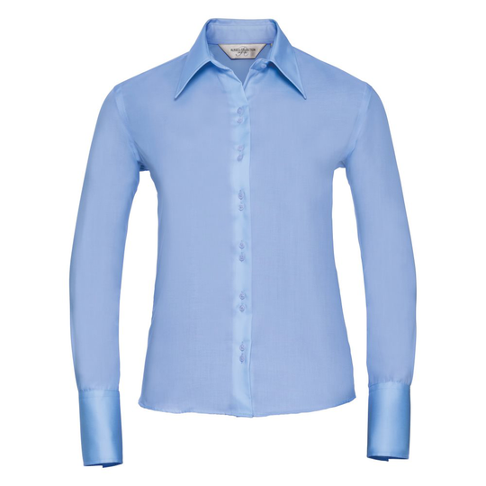 Russell Collection Ladies/Womens långärmad Ultimate Non-Iron-skjorta med lång ärm