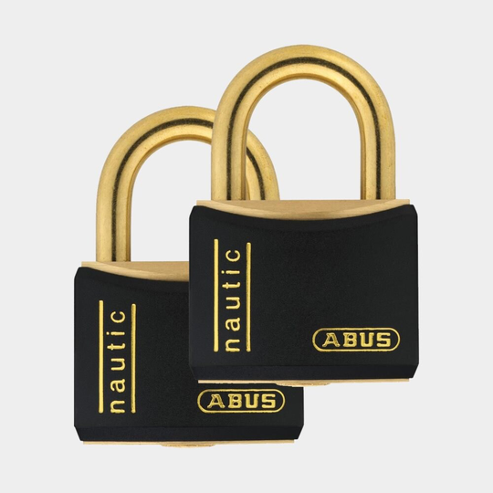 Hänglås ABUS T84MB/40, Ø6.5 mm, lika låsning, 2-pack