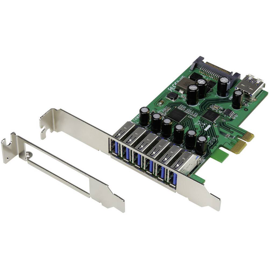 Renkforce Renkforce 6+1 Port USB 3.0 kontrollerkort USB-A PCIe