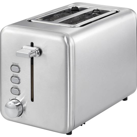 Brödrost Brödrostfunktion Silver, Rostfritt stål