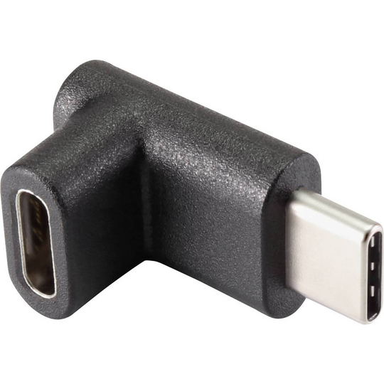 Renkforce USB 3.1 (2:a gen.) Adapter [1x USB-C® hane - 1x USB-C® hona] Renkforce 90° uppåtvinklad