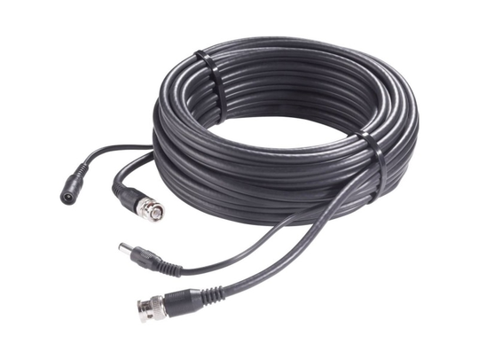 Sygonix SY-4714568 Strøm, Video Forlængerkabel [1x BNC-stik, DC-bøsning 5,5 mm - 1x BNC-stik, DC-stik 5,5 mm] 40.00 m Sort