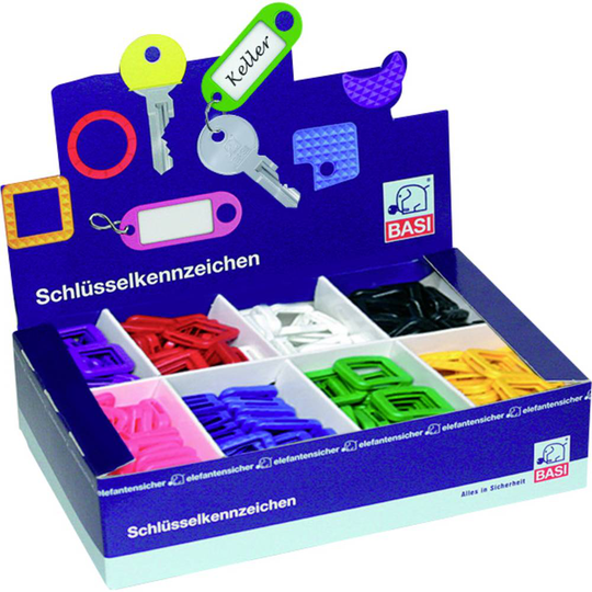 Basi Nyckelclip 8-färgad 1 set