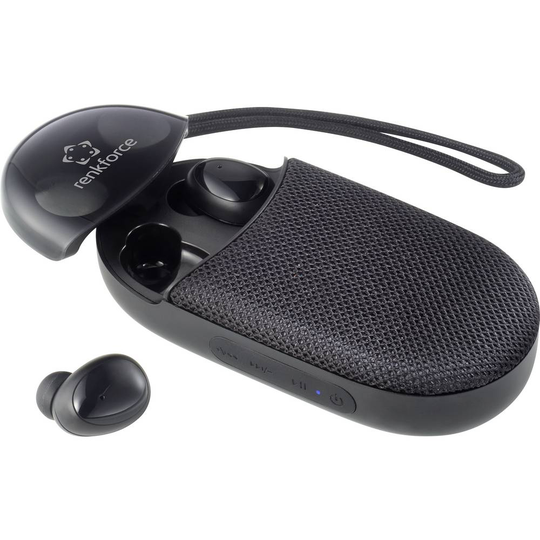 Renkforce RF-TWS-610 Bluetooth In Ear hörlurar In-ear Headset Svart