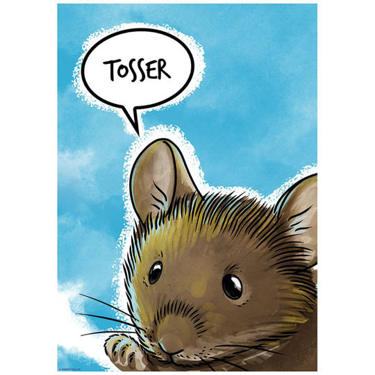 Cute But Abusive Tosser Mini Poster