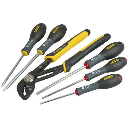 STANLEY FatMax FMHT0-62639 Skruvmejselsats 5 st + polygrip
