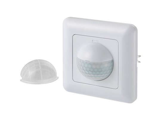 Sygonix SY-4755362 Vægbevægelsessensor Væg, Planforsænket 190 ° Triac Hvid