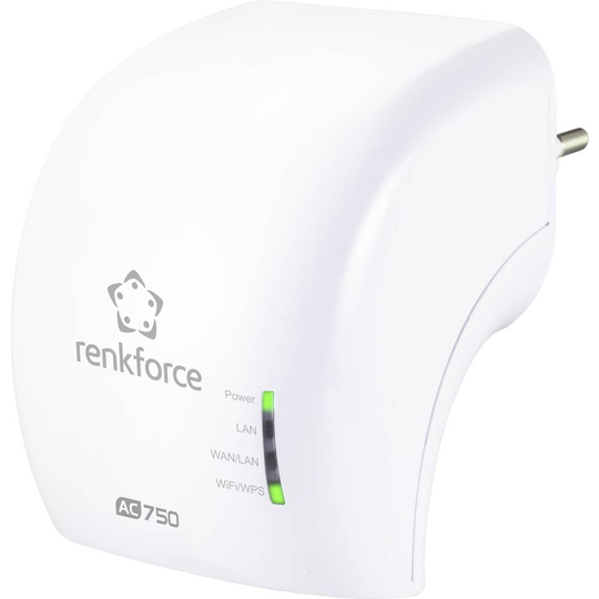Renkforce RF-WFE-200 WiFi Repeater 733 MBit/s 2.4 GHz, 5 GHz