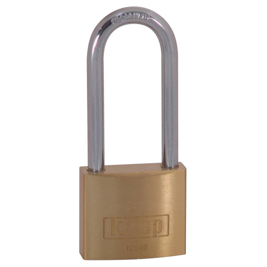 Kasp K12040L55D Hänglås 40 mm Guldgul Nyckel