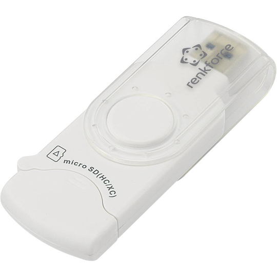 Renkforce RF-3285273 Extern minneskortläsare USB 3.2 Gen 1 (USB 3.0) Vit