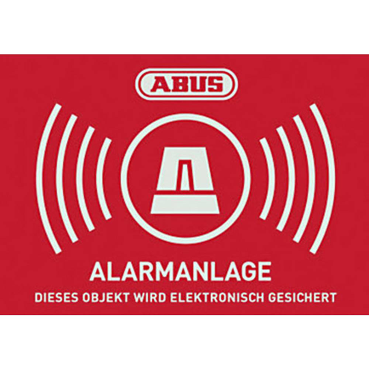 Varningsdekaler Larmsystem Språk Tyska (B x H) 148 mm x 105 mm ABUS AU1422