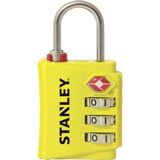 Stanley 81142 393 401 Hänglås 30 mm TSA Gul Kombination