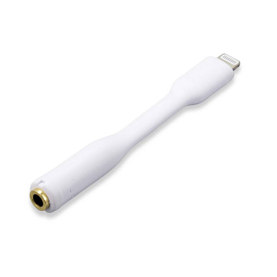 Renkforce N/A N/A [1x Apple Lightning hane - 1x 3.5 mm guldkontakt hona] 0.84 m Vit