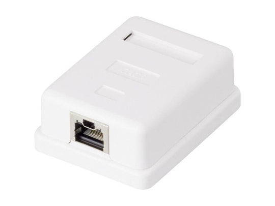 1 porte Netværksstikdåse Overflademonteret CAT 6 Renkforce KSV-ND10 Hvid RF-4473849