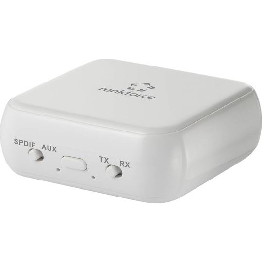 Renkforce RF-BTR-200 Bluetooth musiksändare/mottagare Kommunikation - Bluetooth version: 5.0 20 m integrerat batteri