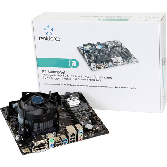 Renkforce PC tuning-kit Intel® Pentium® Gold N/A (2 x 4.1 GHz) 8 GB Intel UHD Graphics 610 Micro-ATX