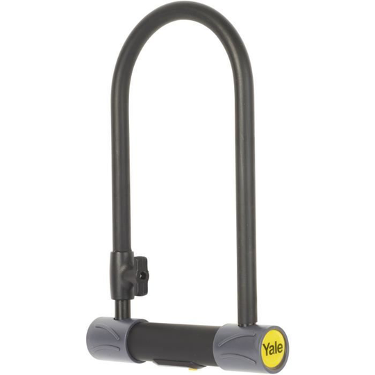 Yale Security U-Lock för cyklar, mountainbikes, 230 x 115 x 13 mm (certifierat säljs säkert silver)