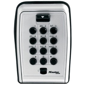 MASTER LOCK 5423EURD, Väggkassaskåp, Svart, Grå, Kombinationslås, nyckel, 79 mm, 52 mm