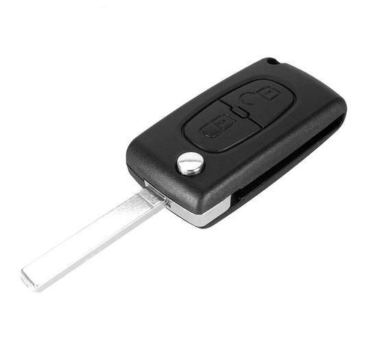2 knapp CE0536 bilnyckel skal för Citroen VA2