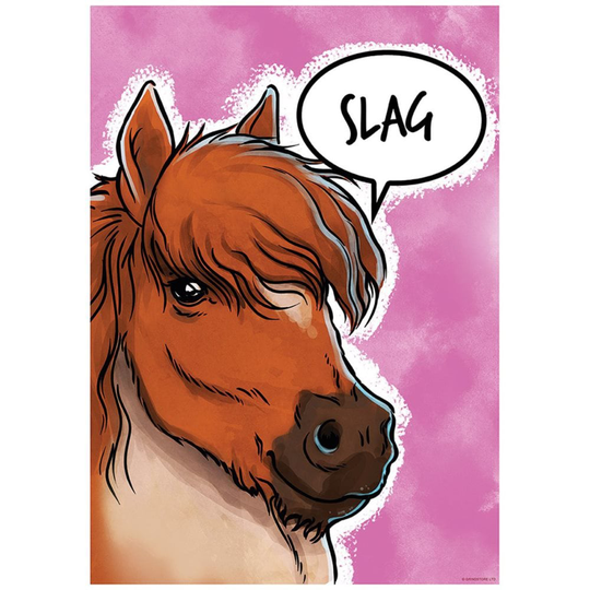 Cute But Abusive Affisch om slagg i miniformat
